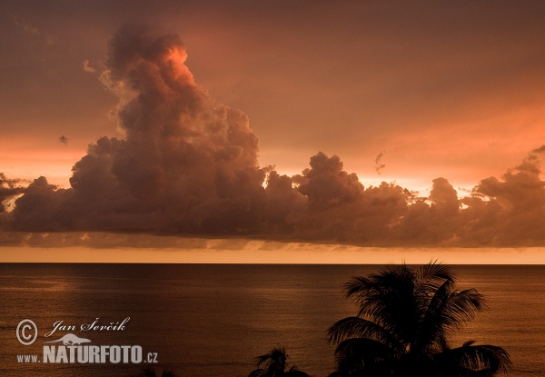 sunset over the Caribbean Sea (Sun 2)