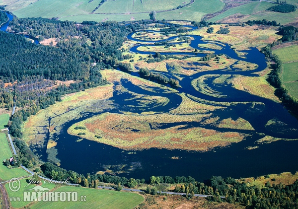 Estuery of Vltava river to the Lipno Dam (AIR)