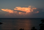 sunset over the Caribbean Sea